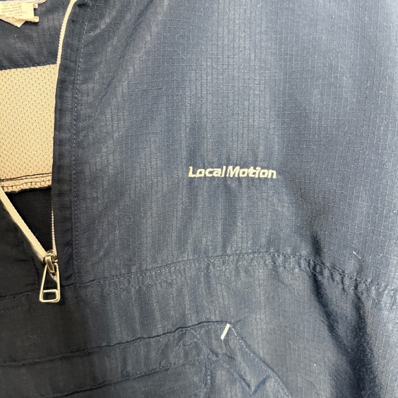 - Local Motion International Blue Pullover hoodie with short zipper pocket - Picture 3 of 7